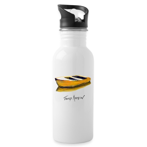 Yellow Boat Tshirt design5 - Water Bottle