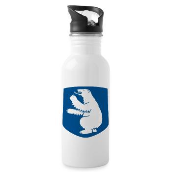 Coat of Arms of Greenland - 20 oz Water Bottle - white - Right