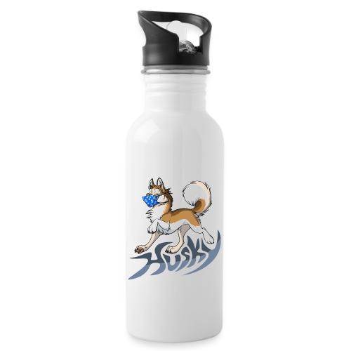 Masky Husky (mask / masked) - 20 oz Water Bottle