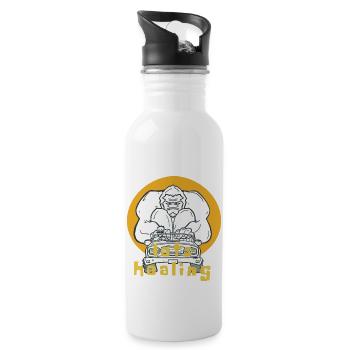 Healing With My Kingkong - 20 oz Water Bottle - white - Right