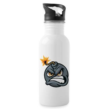 Bomb Cartoon, Bomb cartoon, cartoon Character, ver - 20 oz Water Bottle - white - Right
