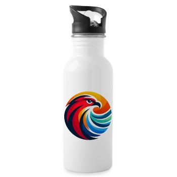 Glory of Falcon - 20 oz Water Bottle - white - Right