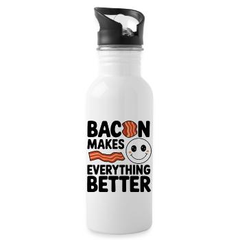 Bacon Bliss - 20 oz Water Bottle - white - Right