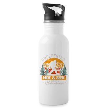 Bigfoot Sasquatch I Believe - 20 oz Water Bottle - white - Right