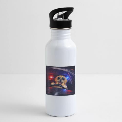 Funny Police Golden Retriever Meme Tee - 20 oz Water Bottle