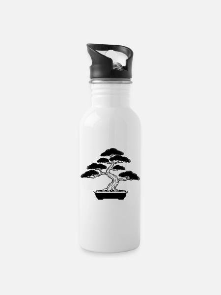 bonsai - 20 oz Water Bottle - white