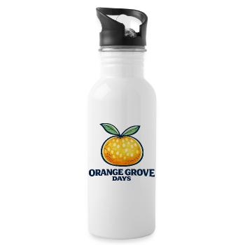 Orange Grove Days - 20 oz Water Bottle - white - Right