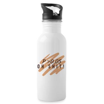 P value greater than 0.05-Statistical significance - 20 oz Water Bottle - white - Right