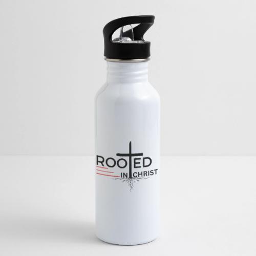 Rooted in Christ - Colossians 2:7 - 20 oz Water Bottle