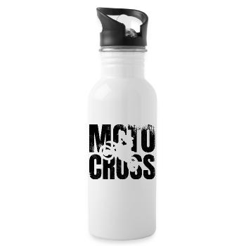 Motocross - 20 oz Water Bottle - white - Right