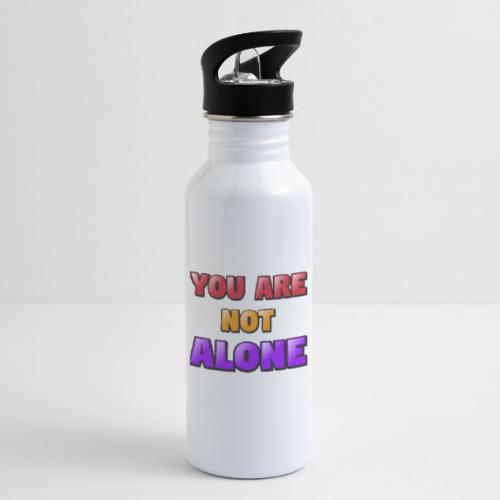 You Are Not Alone – Inspirational Word Art - 20 oz Water Bottle