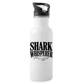 Shark Whisperer - 20 oz Water Bottle - white - Right