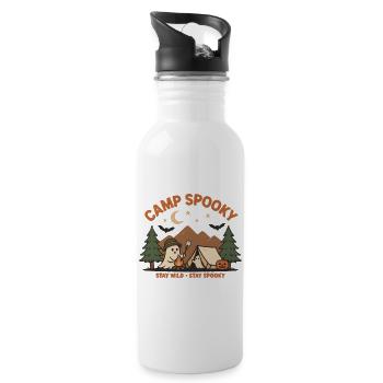 Camp Spooky – Stay Wild Stay Spooky Halloween - 20 oz Water Bottle - white - Right