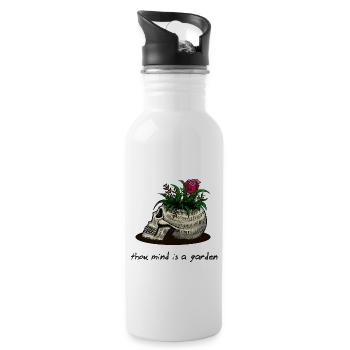 mind garden - 20 oz Water Bottle - white - Right