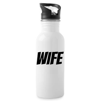 WIFE - 20 oz Water Bottle - white - Right