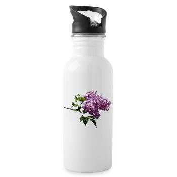 Lovely Purple Lilacs - 20 oz Water Bottle - white - Right