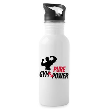 PURE GYM POWER  Elite Aesthetic - 20 oz Water Bottle - white - Right