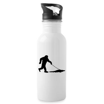 Bigfoot Walking Alligator - 20 oz Water Bottle - white - Right