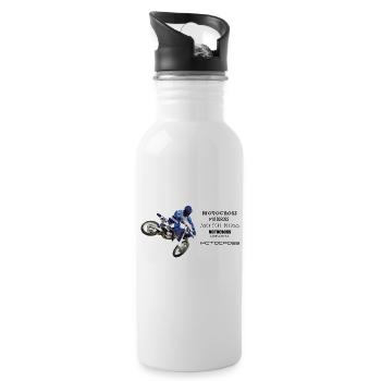 Motocross - 20 oz Water Bottle - white - Right