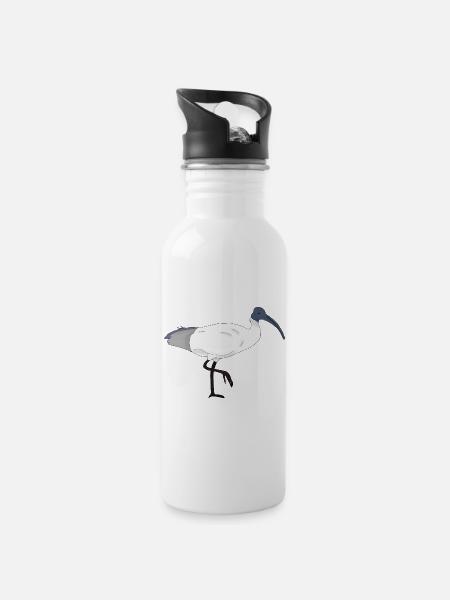 Bin Bird - 20 oz Water Bottle - white