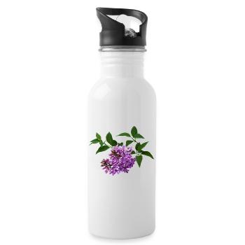 Lovely Lilacs - 20 oz Water Bottle - white - Right