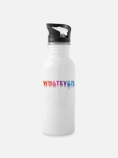 Whatever - 20 oz Water Bottle - white