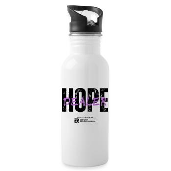 Hope Dealer Lilac - 20 oz Water Bottle - white - Right