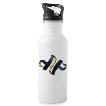 high quality logo desgin for you - 20 oz Water Bottle - white - Right
