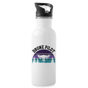 Drone Pilot - 20 oz Water Bottle - white - Right
