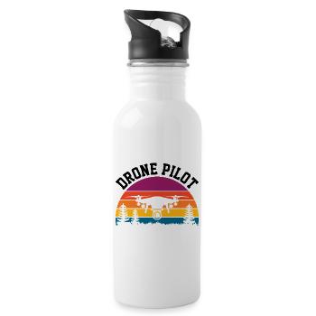 Drone Pilot - 20 oz Water Bottle - white - Right