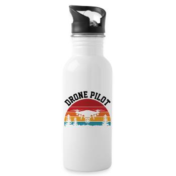 Drone Pilot - 20 oz Water Bottle - white - Right