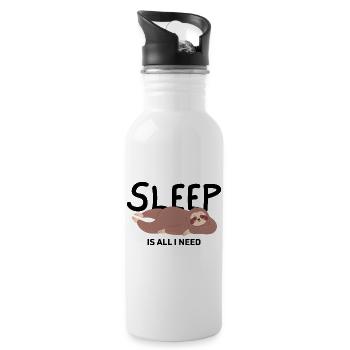 Sleep Is All I Need vintage - 20 oz Water Bottle - white - Right