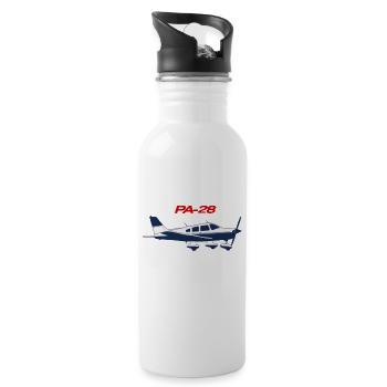 PiperPA28 Aircraft Tee - 20 oz Water Bottle - white - Right