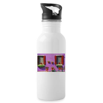 Windows of Venice Italy 1904 - 20 oz Water Bottle - white - Right