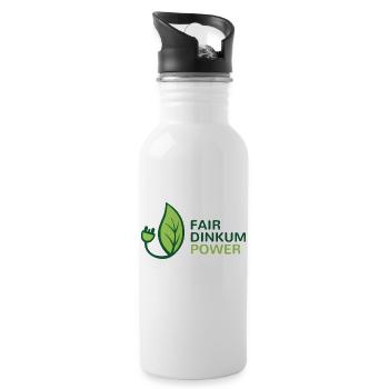 Fair Dinkum Power - 20 oz Water Bottle - white - Right