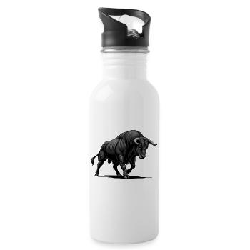 Noir Bison Charge - 20 oz Water Bottle - white - Right