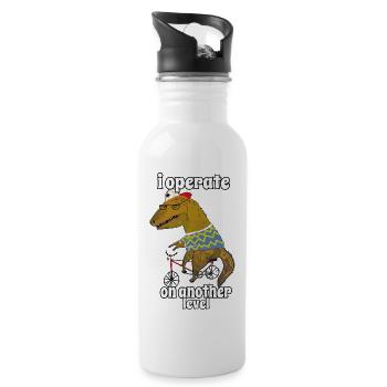 humor - 20 oz Water Bottle - white - Right