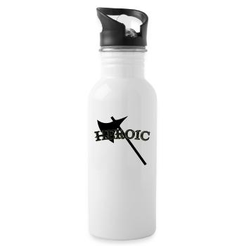 heroic - 20 oz Water Bottle - white - Right