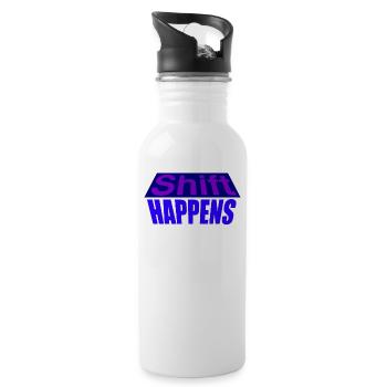 le changement se produit LOGO - Bouteille d'eau - blanc - Droite