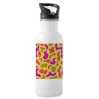 Camo - 20 oz Water Bottle - white - Right