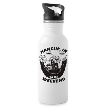Hangin For The Weekend - 20 oz Water Bottle - white - Right