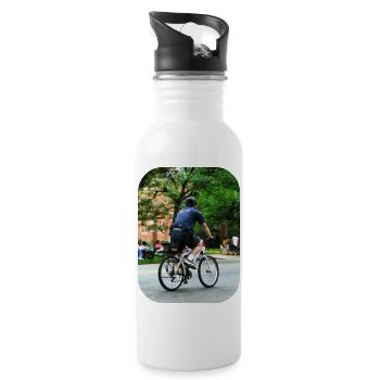 Police Bicycle Patrol - 20 oz Water Bottle - white - Right