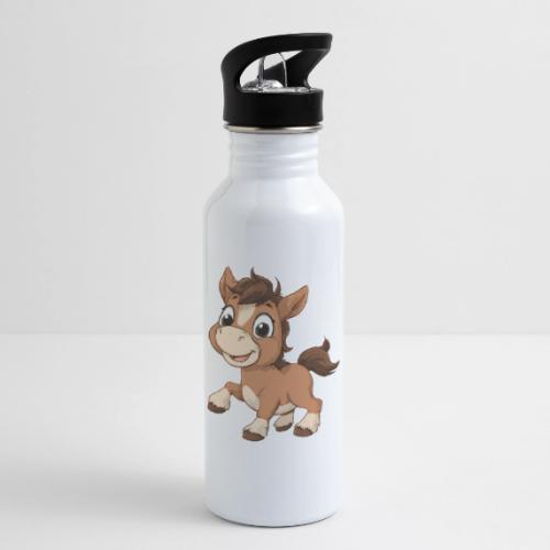 Playful Cartoon Baby Pony Full of Joy - 20 oz Water Bottle