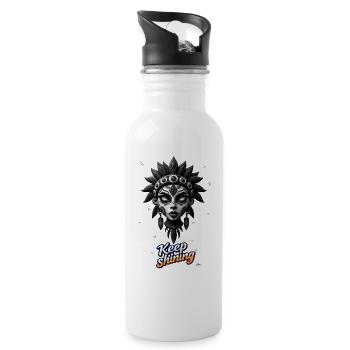 Noir Masquerade Star Queen - 20 oz Water Bottle - white - Right