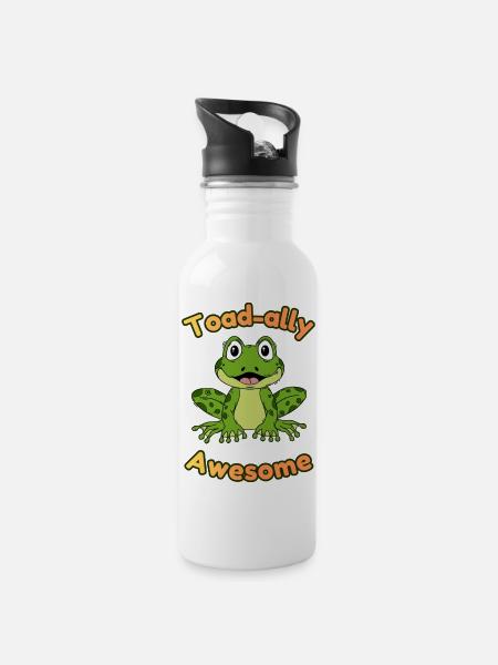 toadally_awesome - 20 oz Water Bottle - white