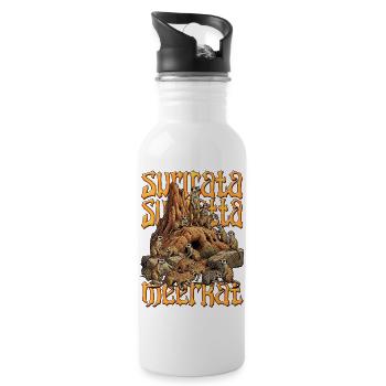 Suricata Suricatta Meerkat Full Graphic Art - 20 oz Water Bottle - white - Right