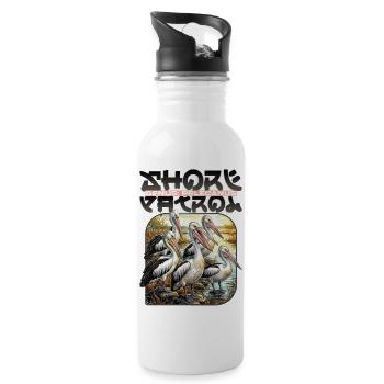Pelecanus Shore Birds - 20 oz Water Bottle - white - Right