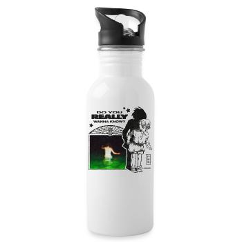 Midnight Echoes Collage - 20 oz Water Bottle - white - Right