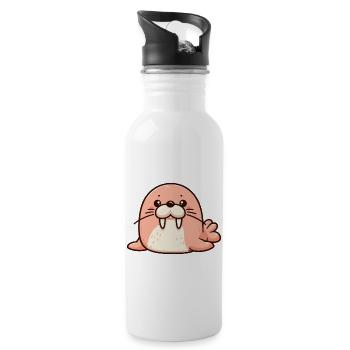 Gentle Manatee Serenity - 20 oz Water Bottle - white - Right