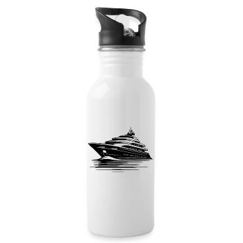 Pure Cruise Feeling On The Sun Deck Please - 20 oz Water Bottle - white - Right